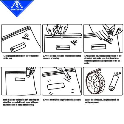 Manual Filament Vacuum Bags with pump