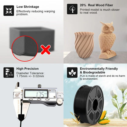 SUNLU WOOD 1KG PLA Filament