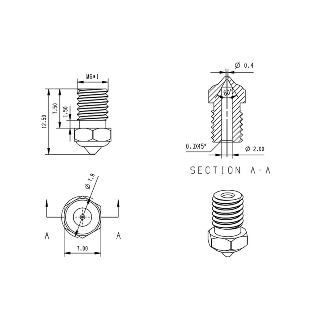 Red Lizard k1 Replacement/Upgrade Option Heat Block